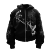 Perish Black Unisex Zipper Hoodie